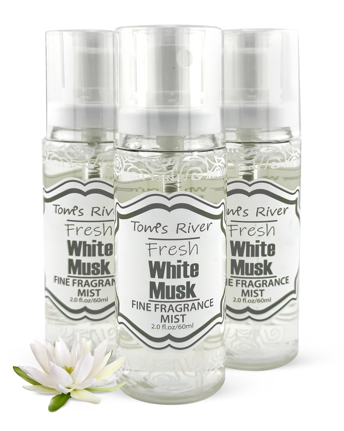 White Musk Scented Body & Hair Mist Pack of 3 2 fl oz I702870