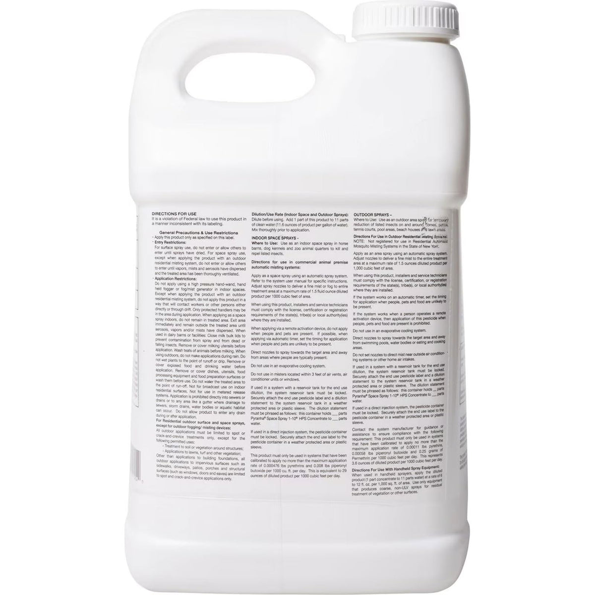 1-10 HPS Concentrate Refill 2.5 Gallon Automatic Spray Systems Fly Control U103023