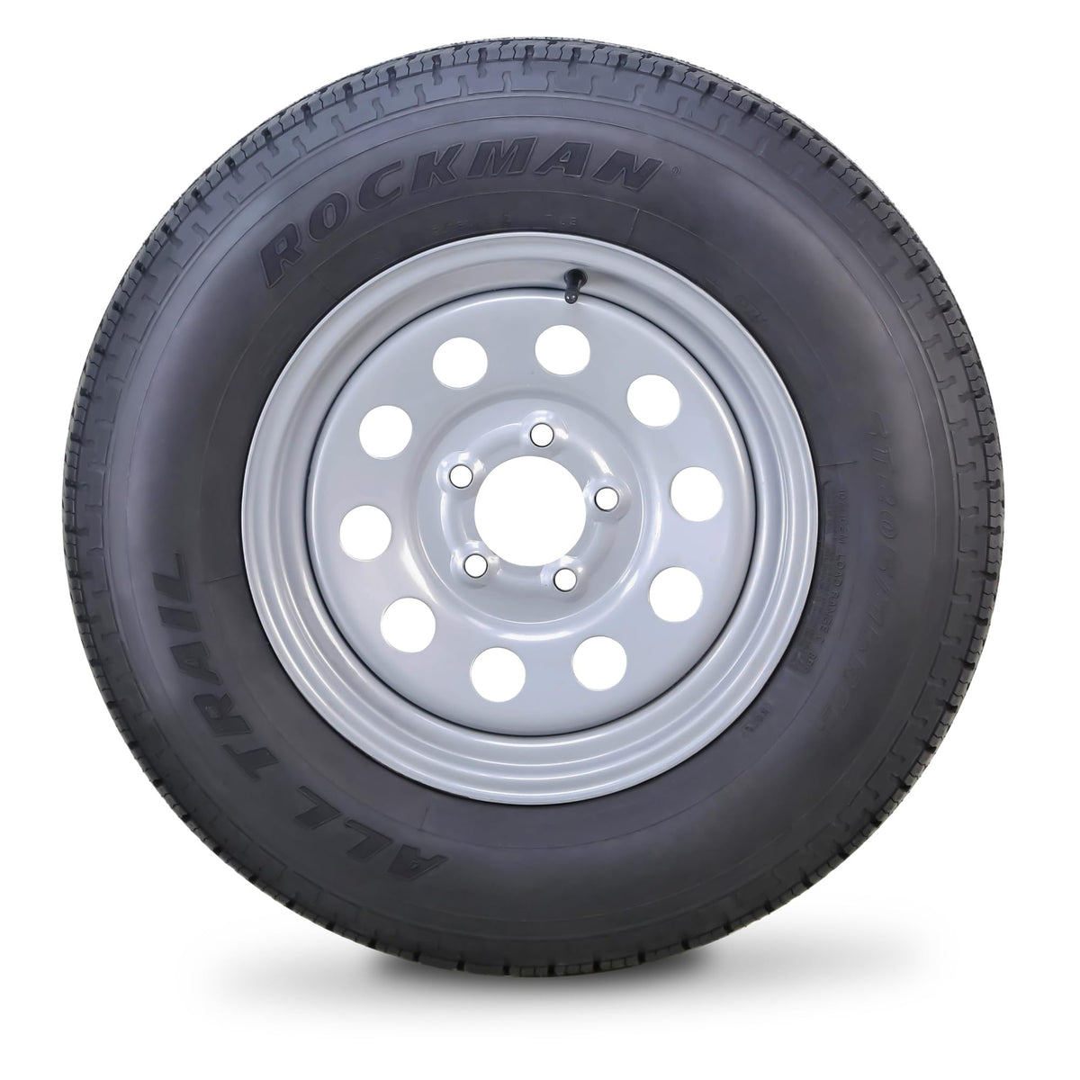 Trailer Tire Wheel ST205/75R15 8-Ply Silver Mod Rim U4275