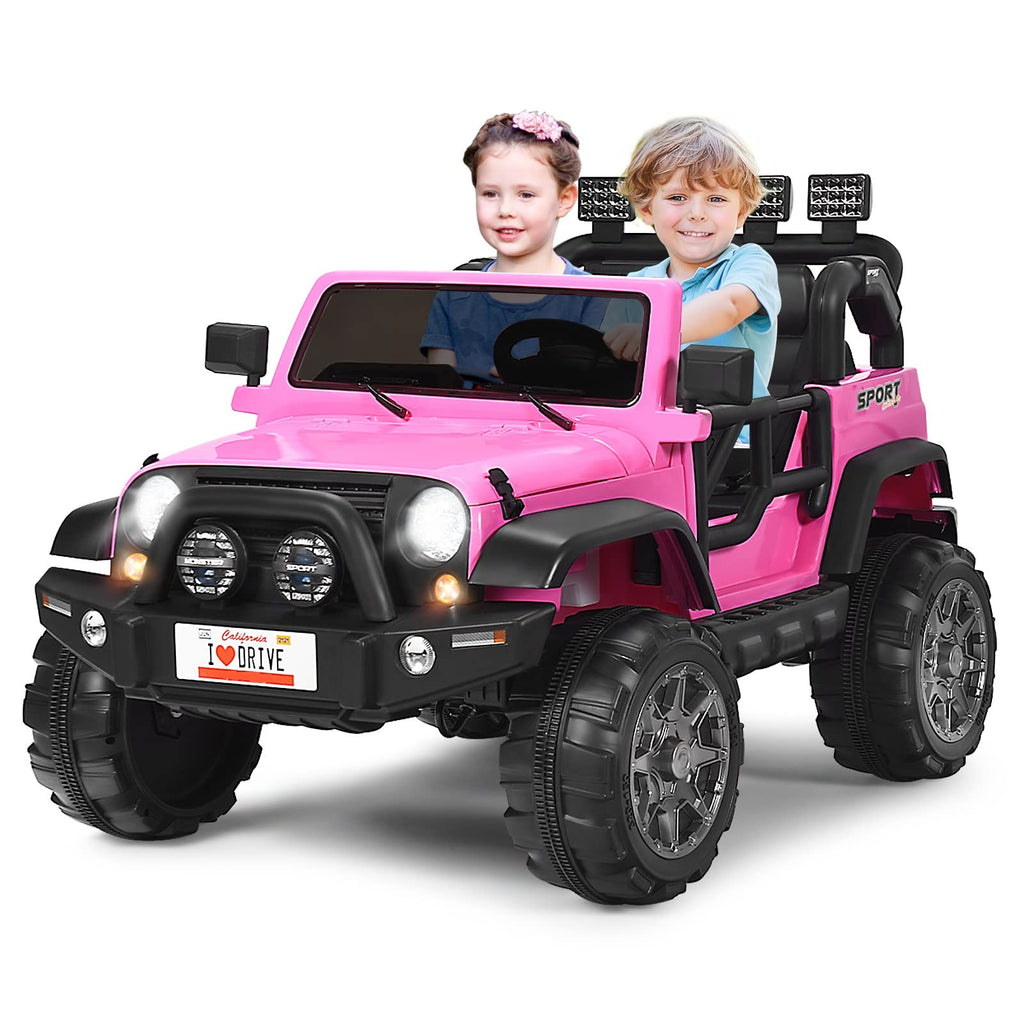 12V Battery Powered Ride on Truck with Remote Control, Pink L973486