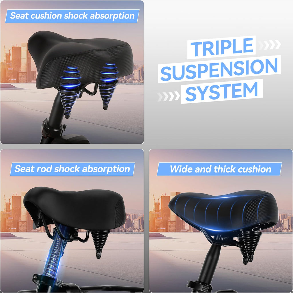 20'' Folding Electric Trike 750W 3-Wheel Bike with Removable Battery Q2486
