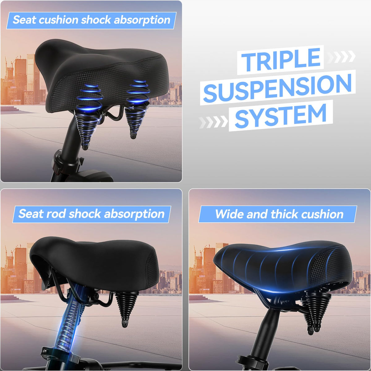 20'' Folding Electric Trike 750W 3-Wheel Bike with Removable Battery Q2486