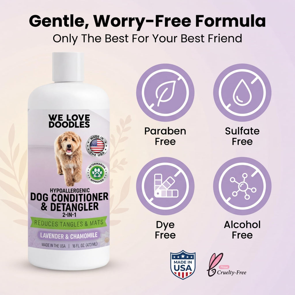 2-in-1 Dog Conditioner & Detangler, Lavender, 16OZ L68840