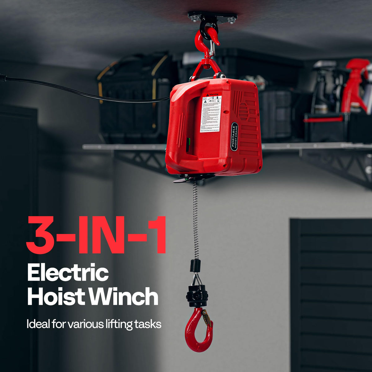 3in1 Electric Hoist Winch 1540lbs K215022