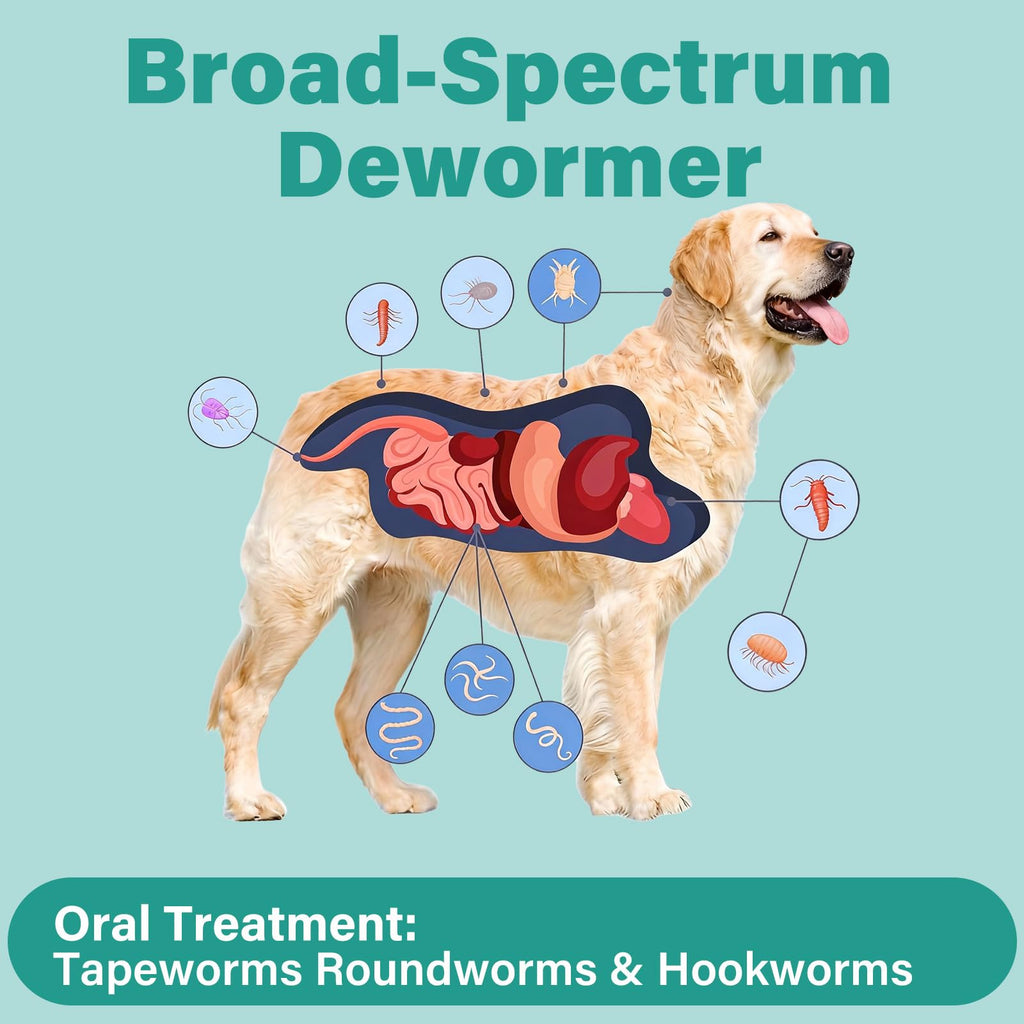 Large Dog & Puppy Oral Worm Remover 50 Tablets F107