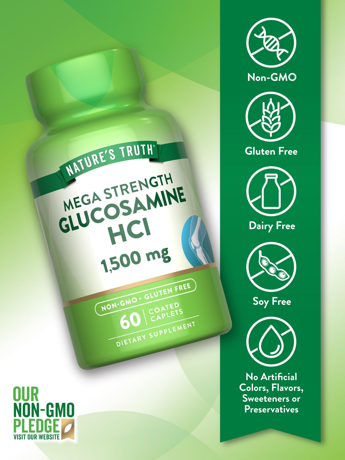 Glucosamine HCI 1500mg 60 Caplets K151