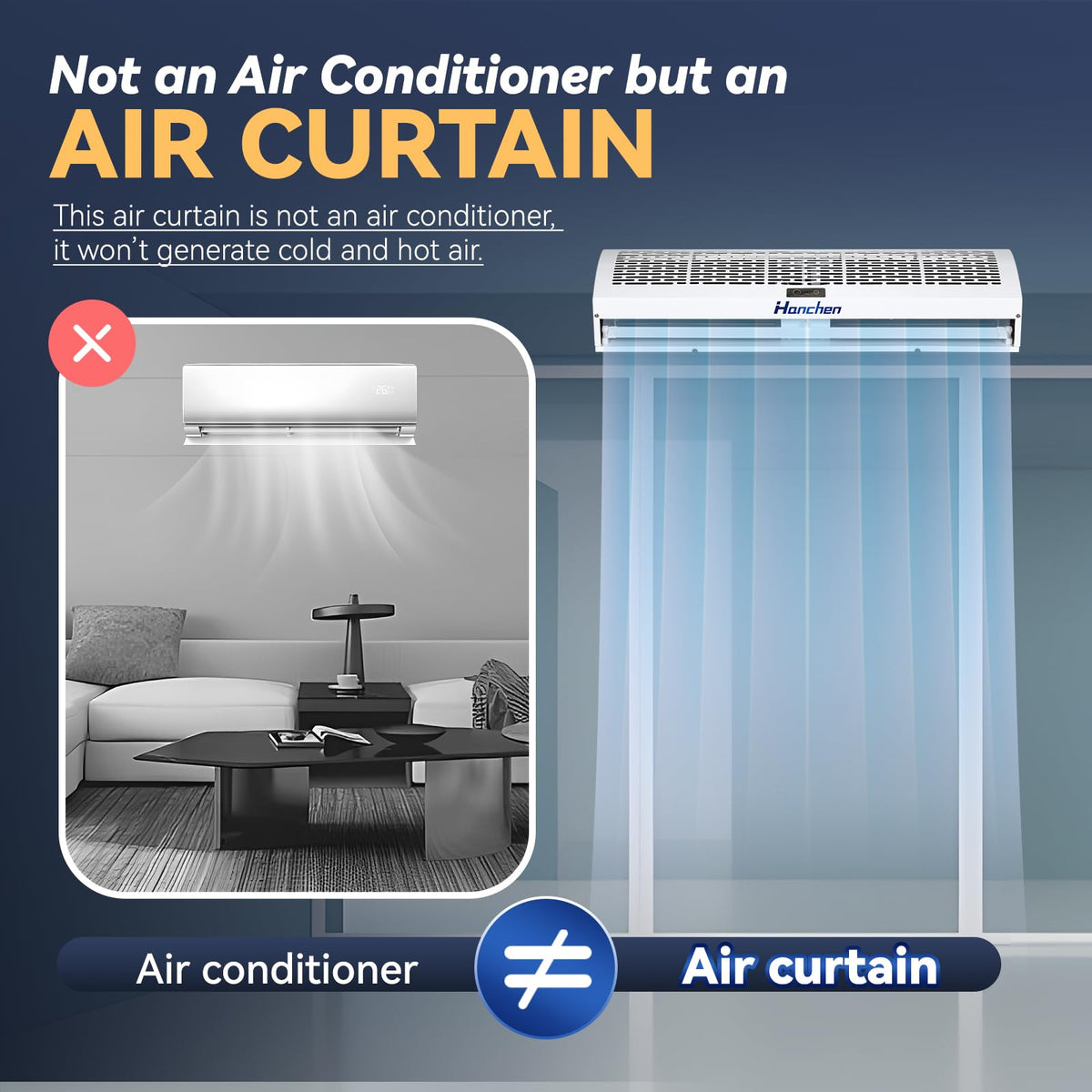 36 Inch 2 Speeds Air Curtain B7335
