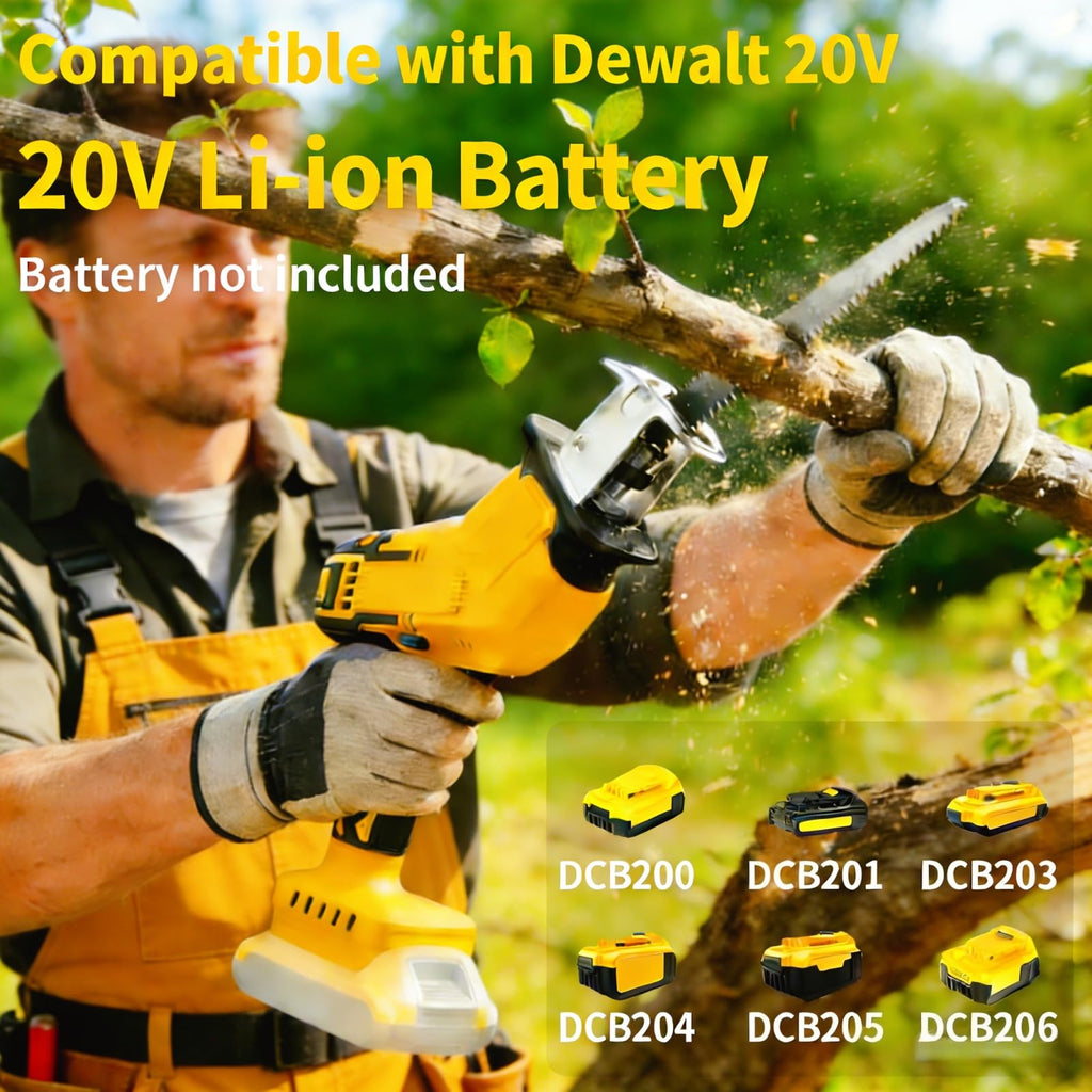 Cordless Reciprocating Saw 0-3500 SPM Variable Speed with 4 Blades Kit L67986