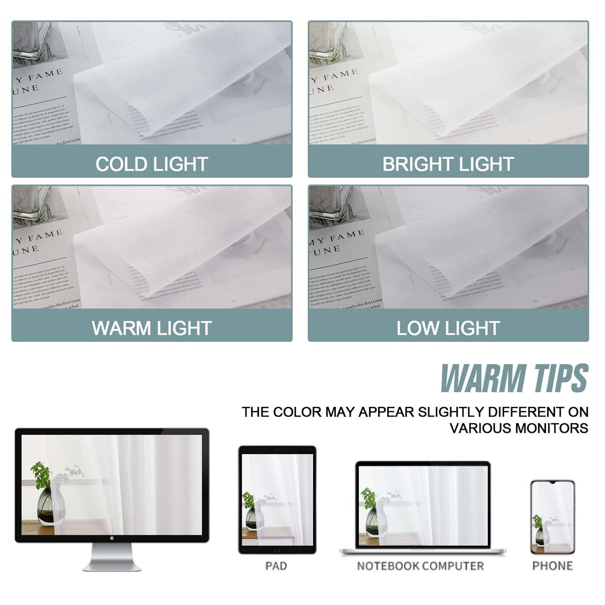 Extra Wide Sheer White Curtains 84 Inches Long 2 Panels E948120