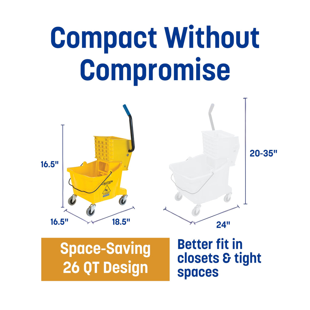 26 Qt Mop Bucket with Side Wringer A445