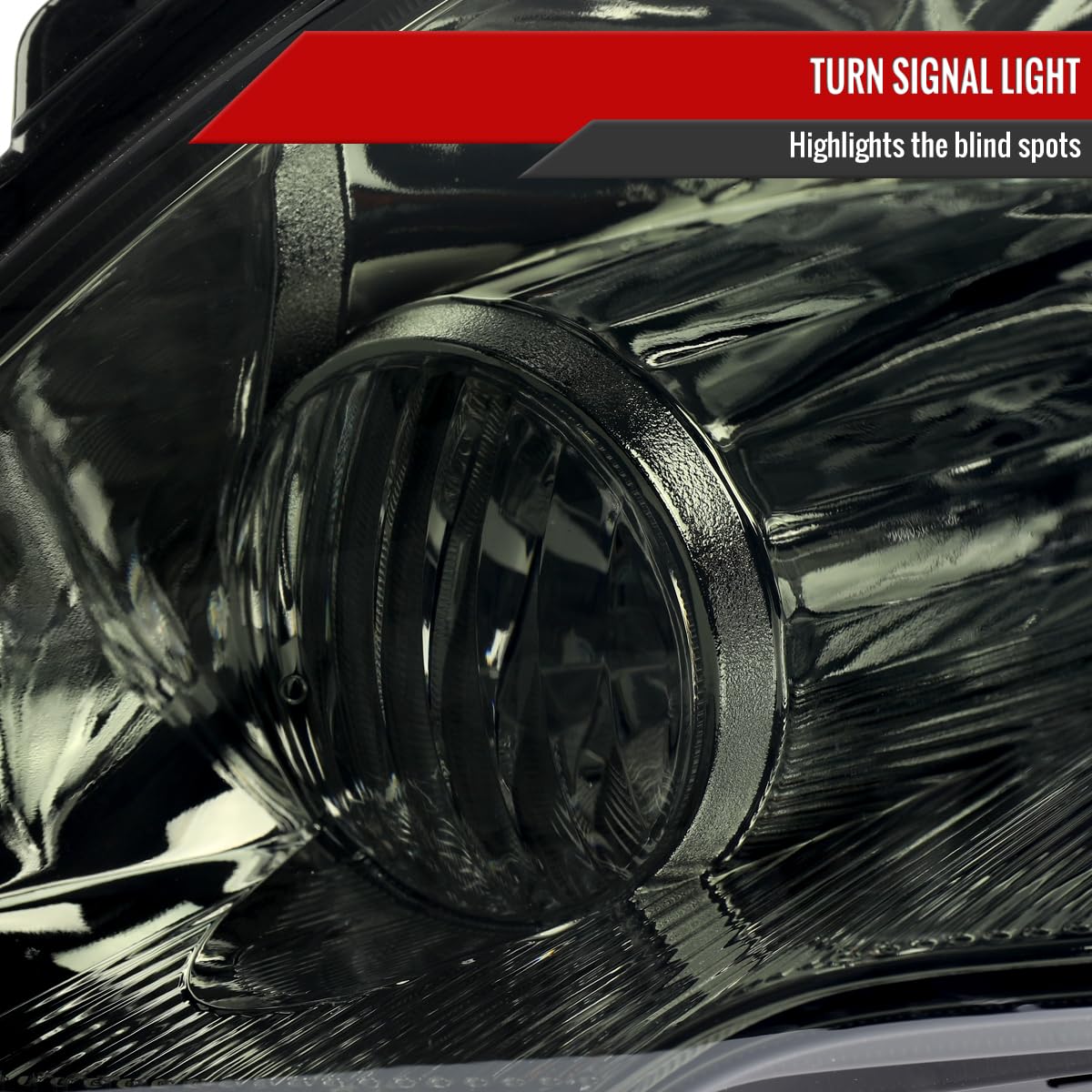Chrome Housing Smoke Lens Headlights R319603