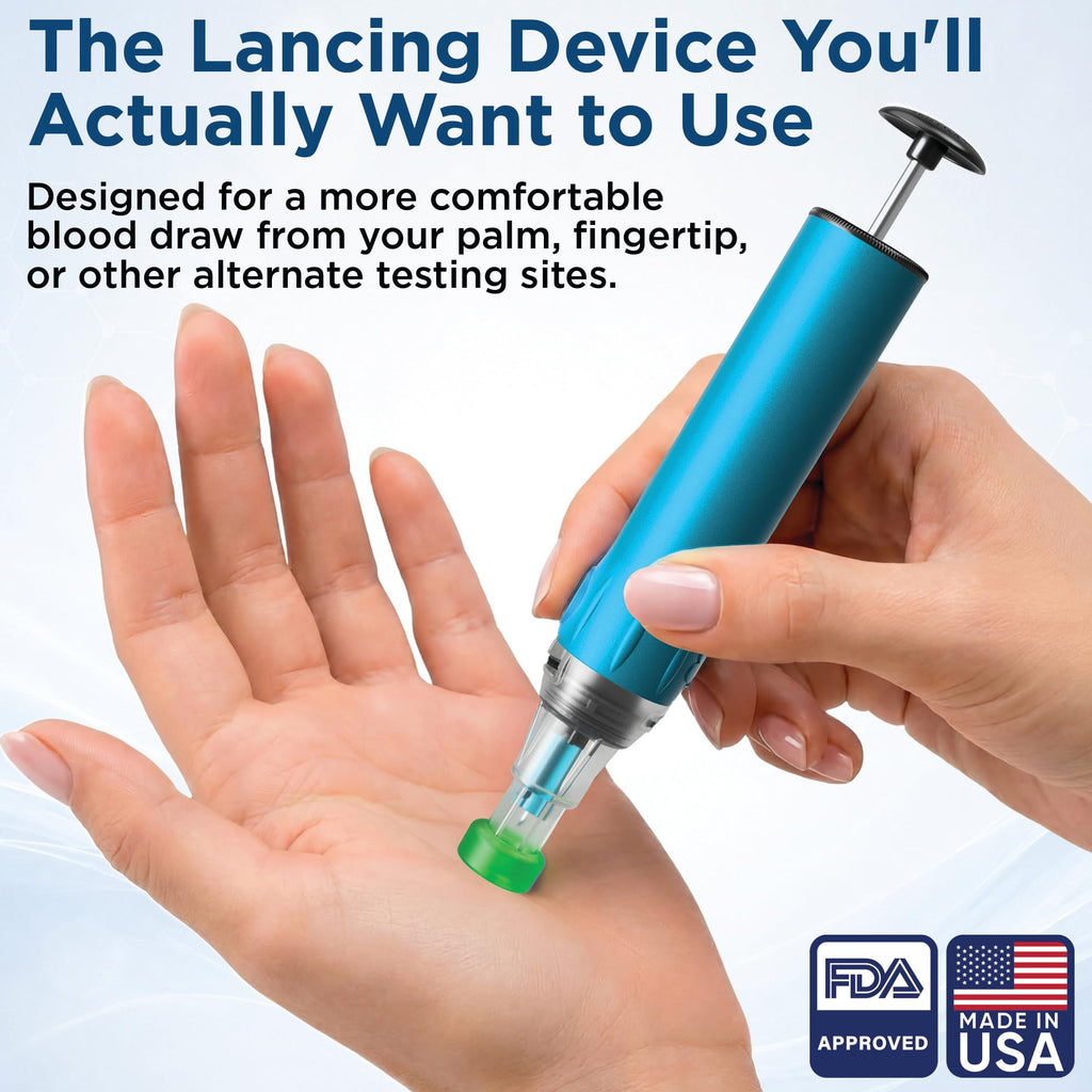 Vacuum Lancing Device for Blood Sugar Testing W37998