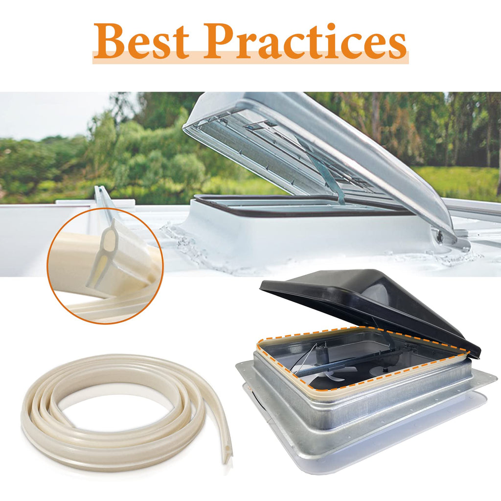 RV Roof Vent Vinyl Seal 2 Pack I251