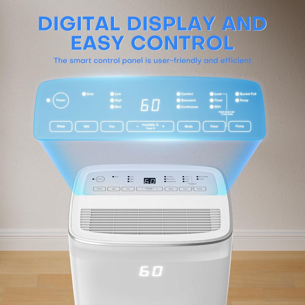 80 Pint Smart WiFi Dehumidifier B91694