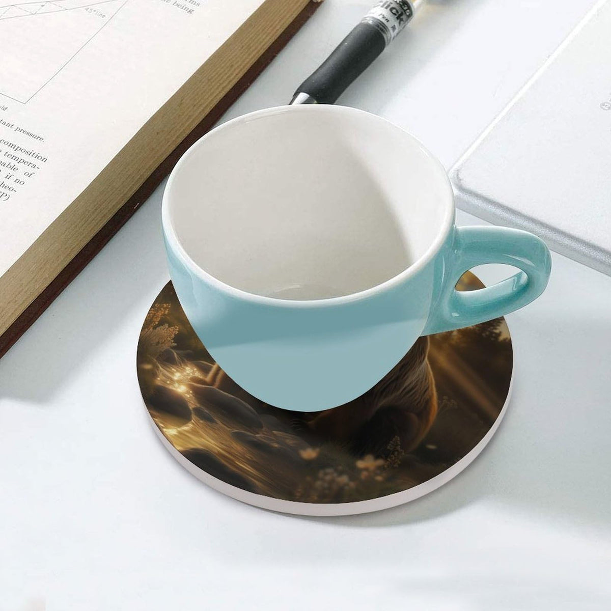 Black Bear Ceramic Coasters Set of 4 K5932