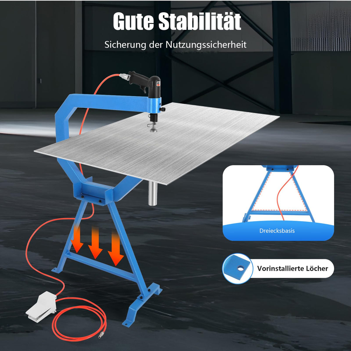 Pneumatic Planishing Hammer with Anvil Dies Q972649