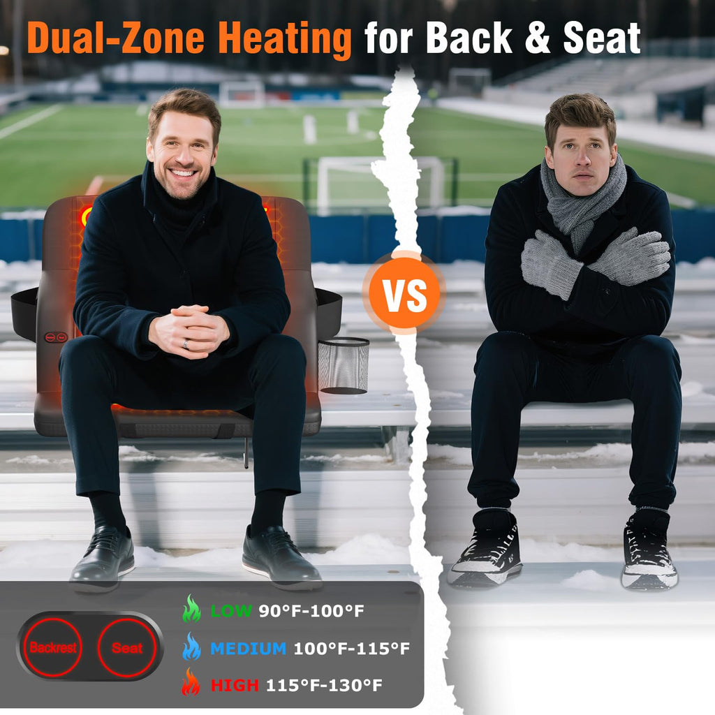 21" Heated Stadium Seats for Bleachers 2 Pack X17784