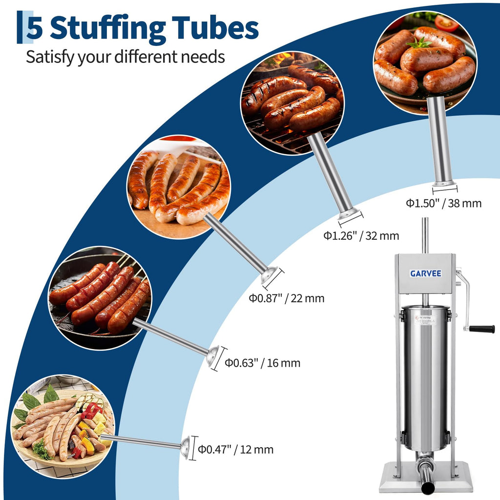 304 Stainless Steel Manual Vertical Sausage Stuffer C52159