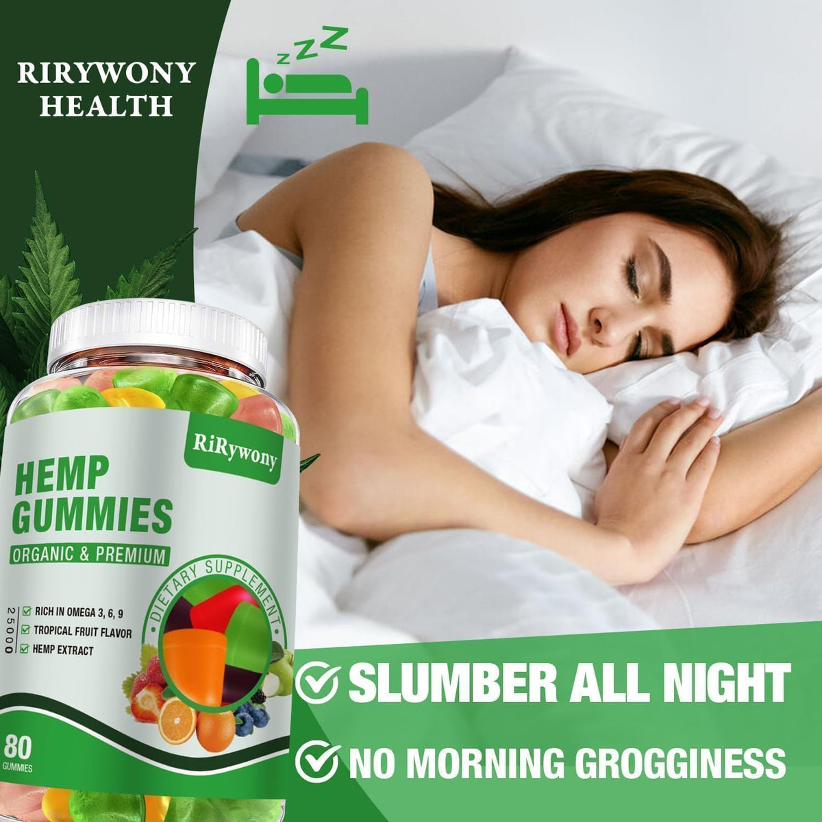 Hemp Gummies 3 Packs 240 Counts P9187