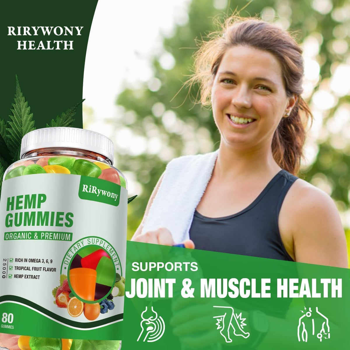 Hemp Gummies 3 Packs 240 Counts P9187