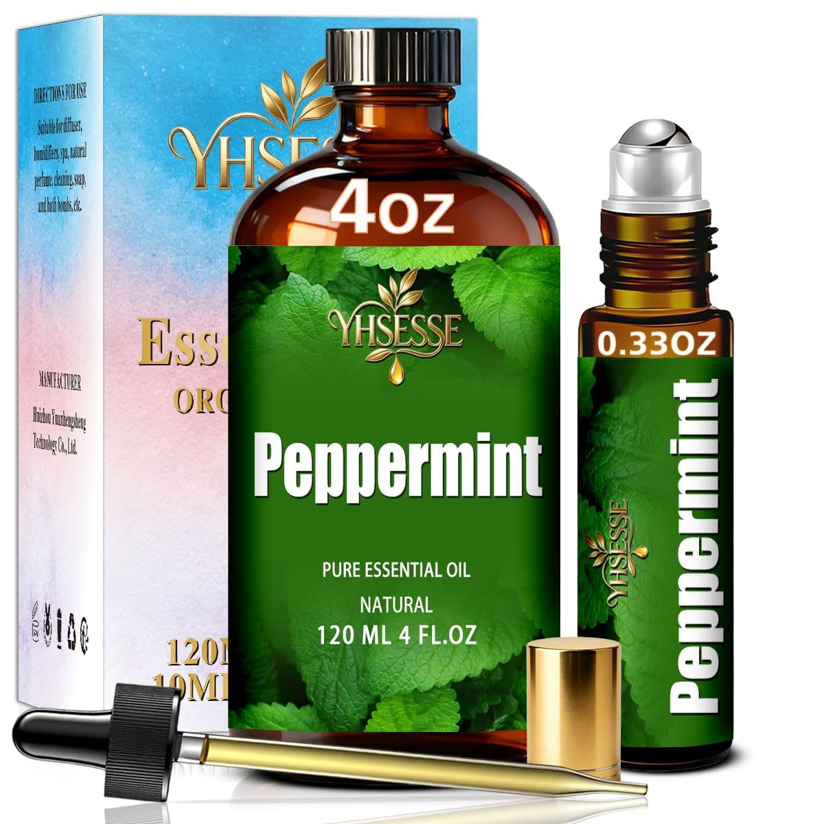 Peppermint and Lavender Essential Oil 4 Fl Oz Z401