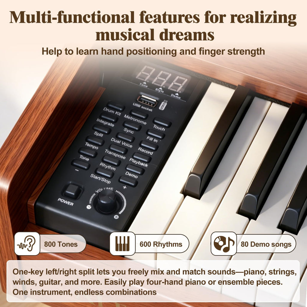 88 Key Weighted Digital Piano U489