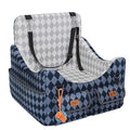 Memory Foam Dog Booster Seat with Safety Belt T7942