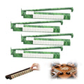Tortoise Shell Acrylic Mahjong Racks with Pushers Set of 4 F523