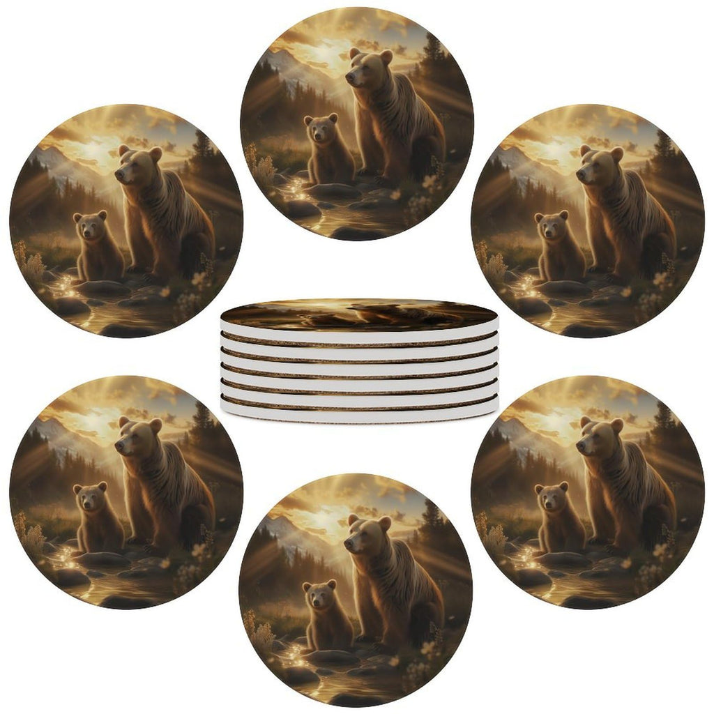 Black Bear Ceramic Coasters Set of 4 K5932