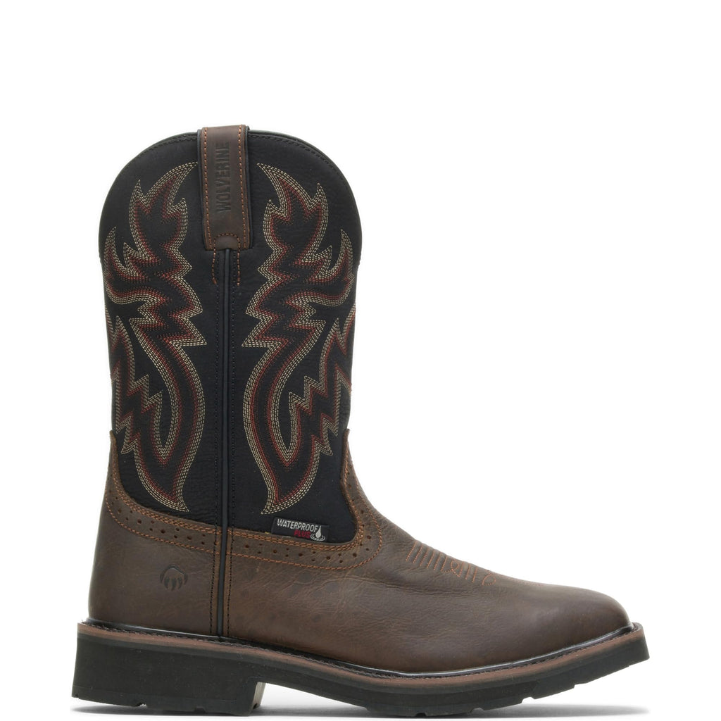 Waterproof Steel Toe Square Toe 10in Wellington Work Boot H2080
