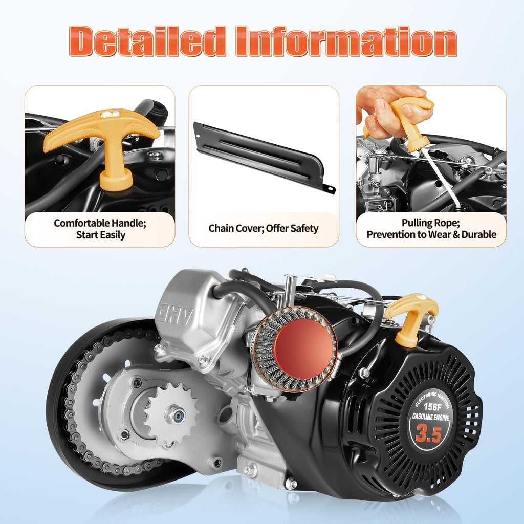 100CC 4 Stroke Bicycle Engine Kit with Chain Drive Y3284