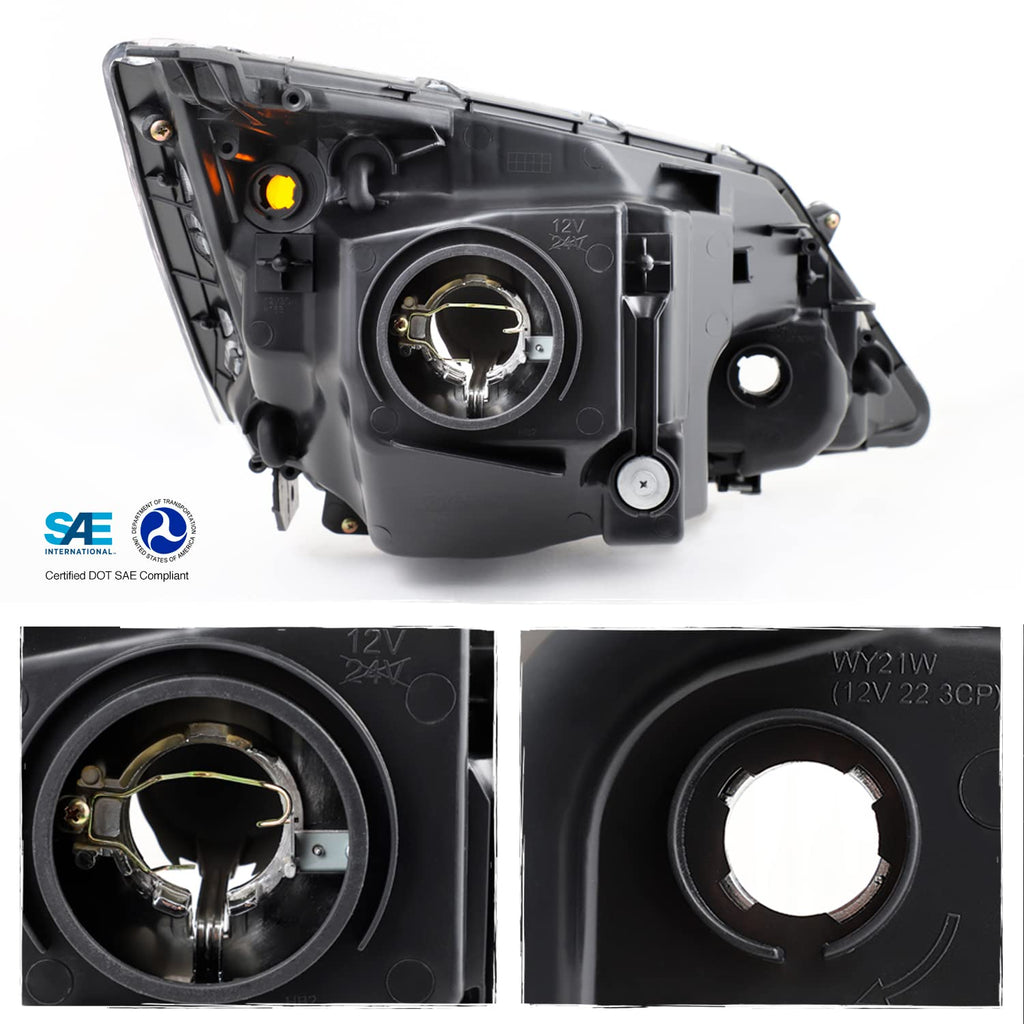 Black Headlights Pair W3082