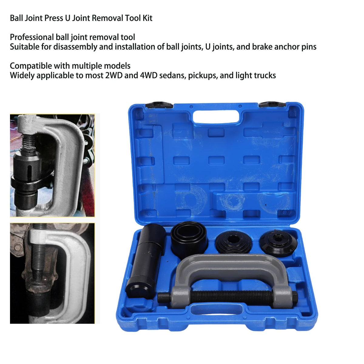 Heavy Duty Ball Joint and U Joint Removal Tool Set with Storage Case C857610