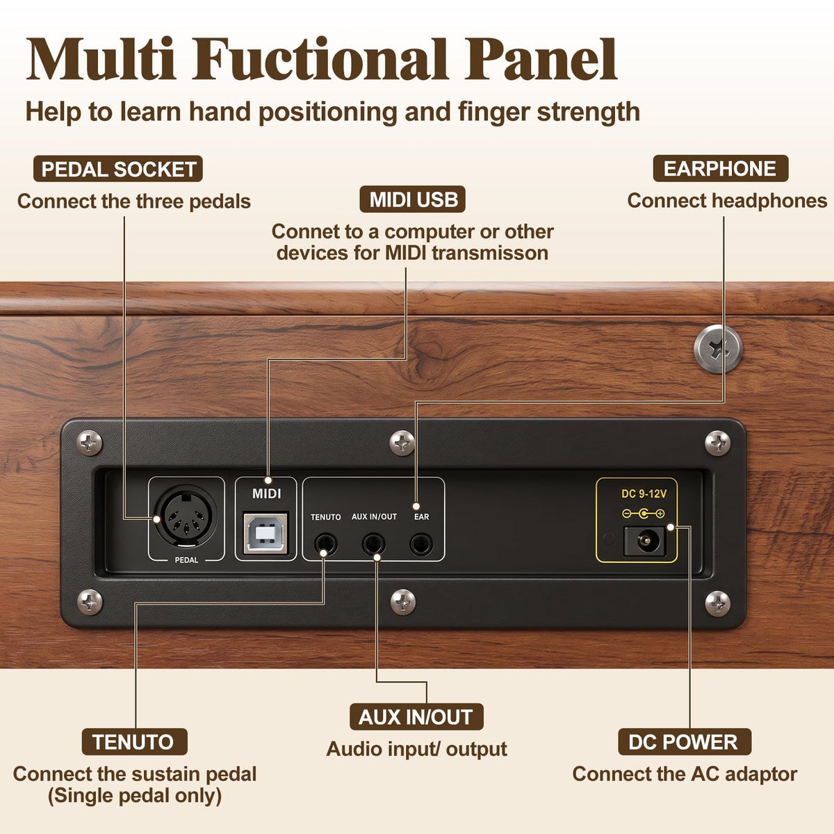 88 Key Weighted Digital Piano U489