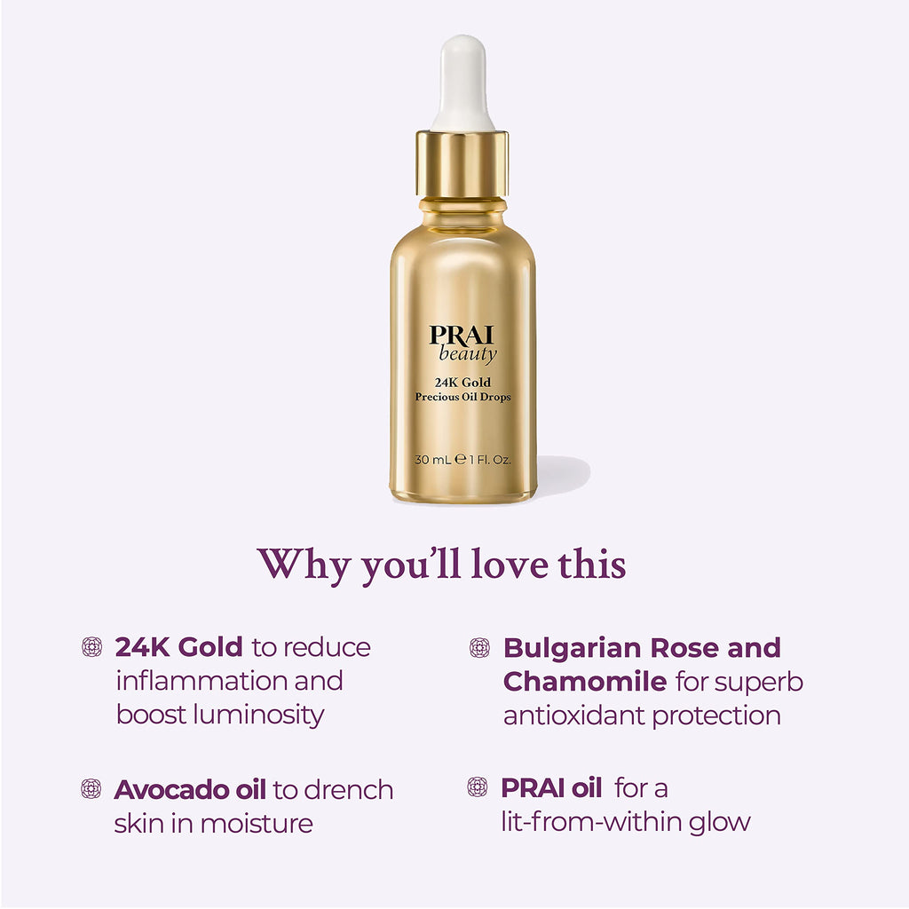 24K Gold Oil Drops 1 Oz F219