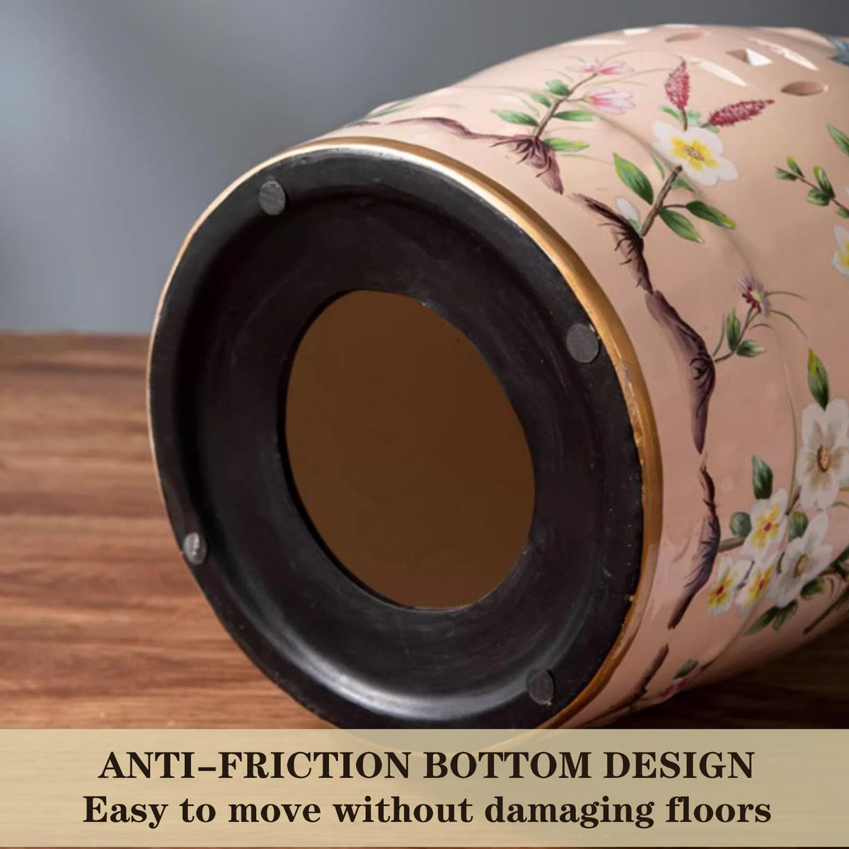 Glazed Ceramic Garden Stool V766170