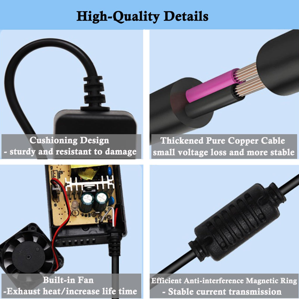 42V 2A Electric Scooter Charger with 4 Plugs A8680
