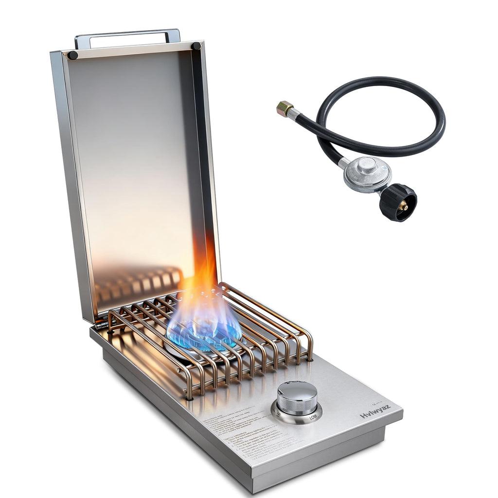 Built-in Side Burner for Outdoor Kitchen, Propane & Natural Gas, 304 SS A163473