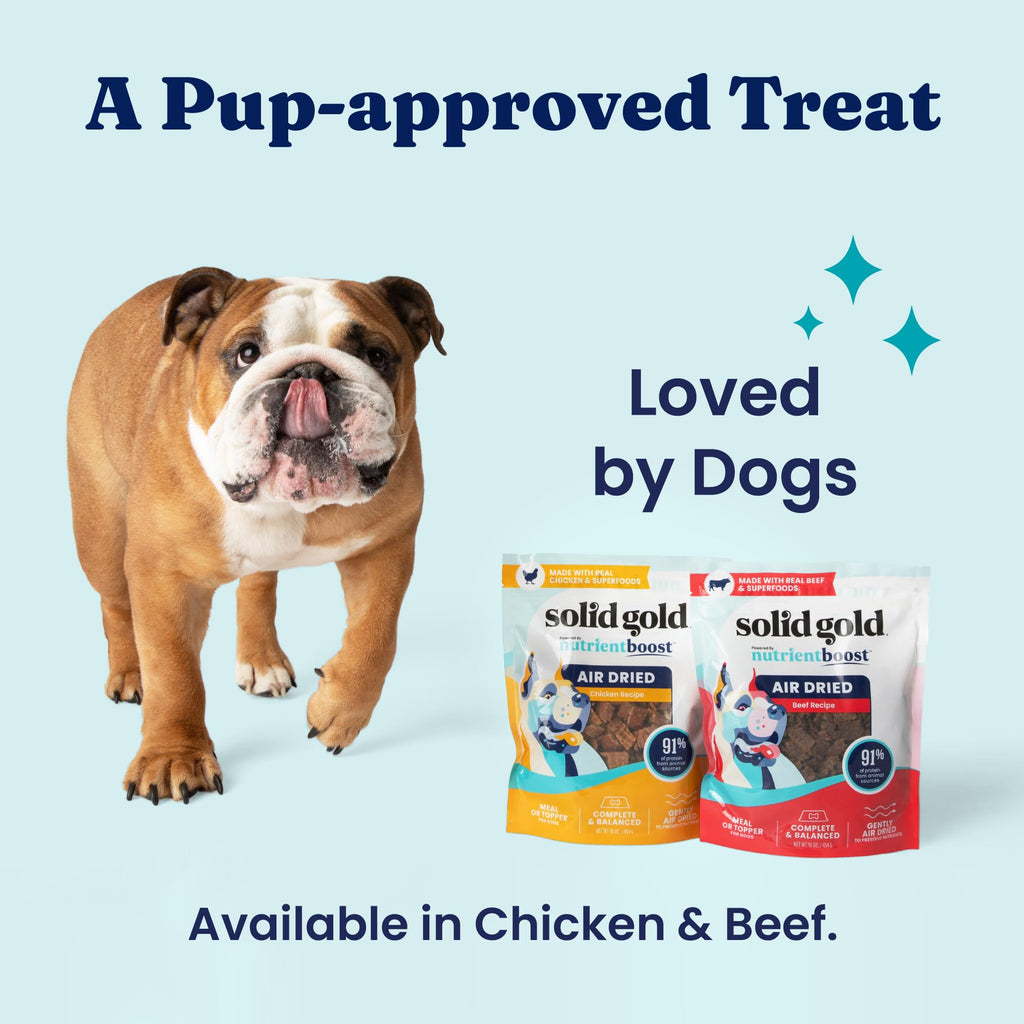 Air Dried Dog Food Topper & Treats Beef 1lb C5850