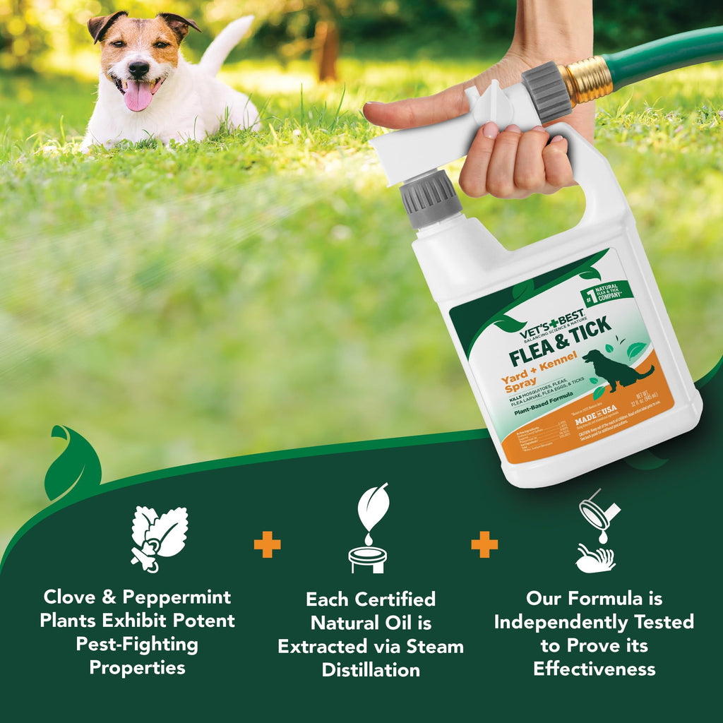 32 oz Flea and Tick Spray + 12 oz Dog Shampoo S140