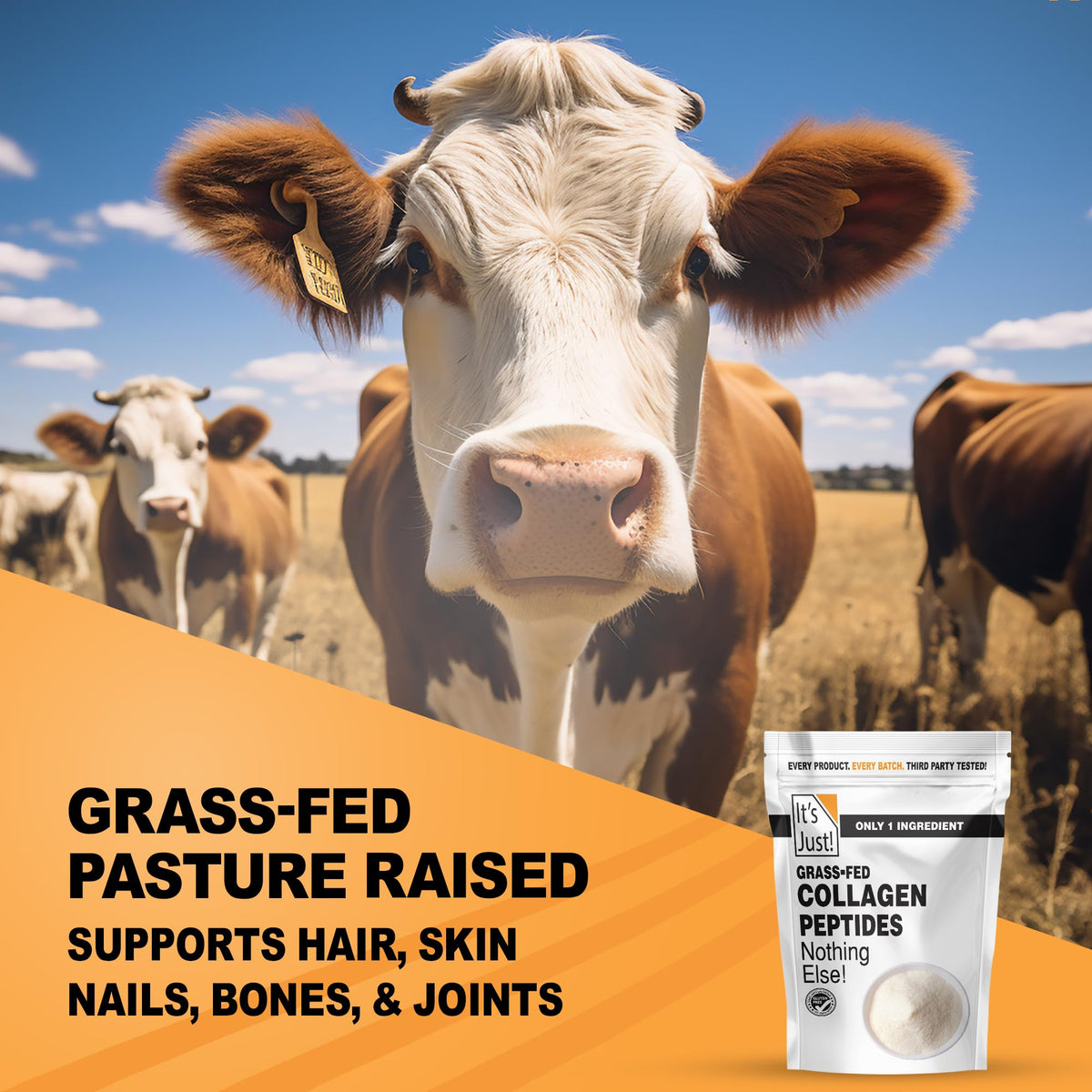 Collagen Peptide Grass-Fed Protein Powder Unflavored 20oz E990766