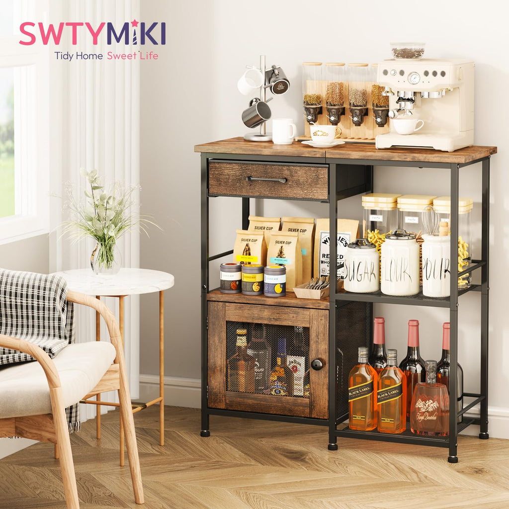 Coffee Bar Cabinet with Drawers S350