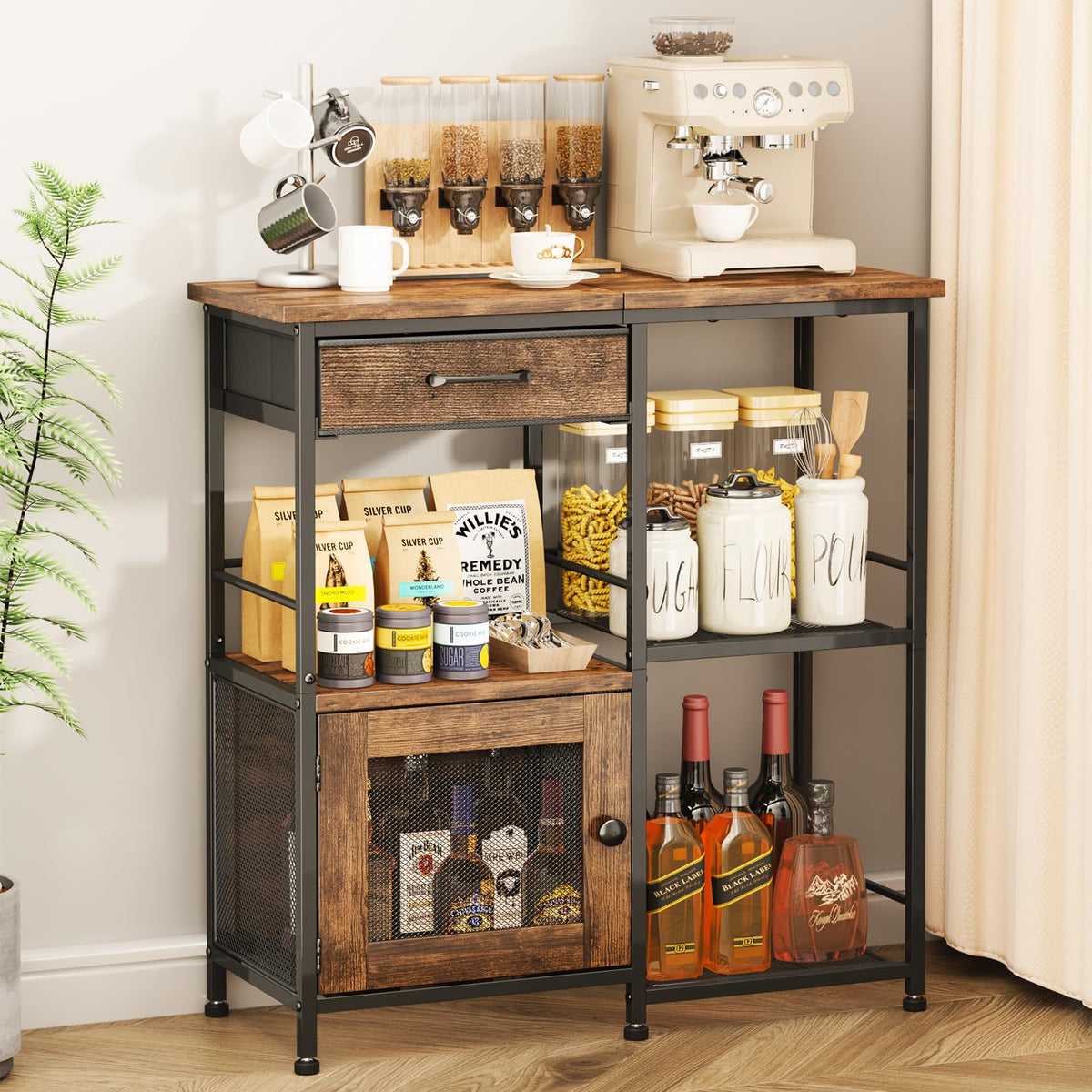Coffee Bar Cabinet with Drawers S350