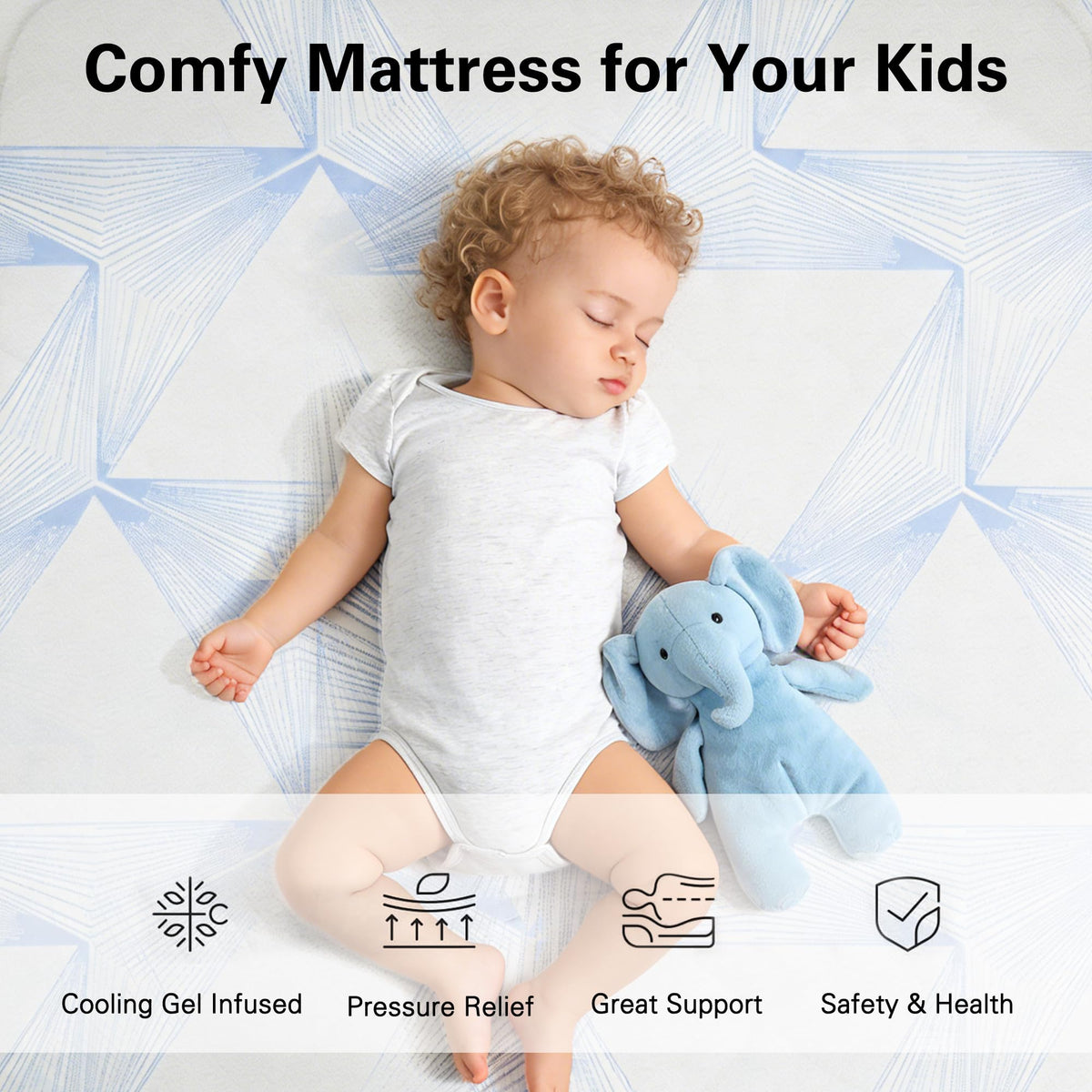 6 Inch Gel Memory Foam Twin Size Mattress U196