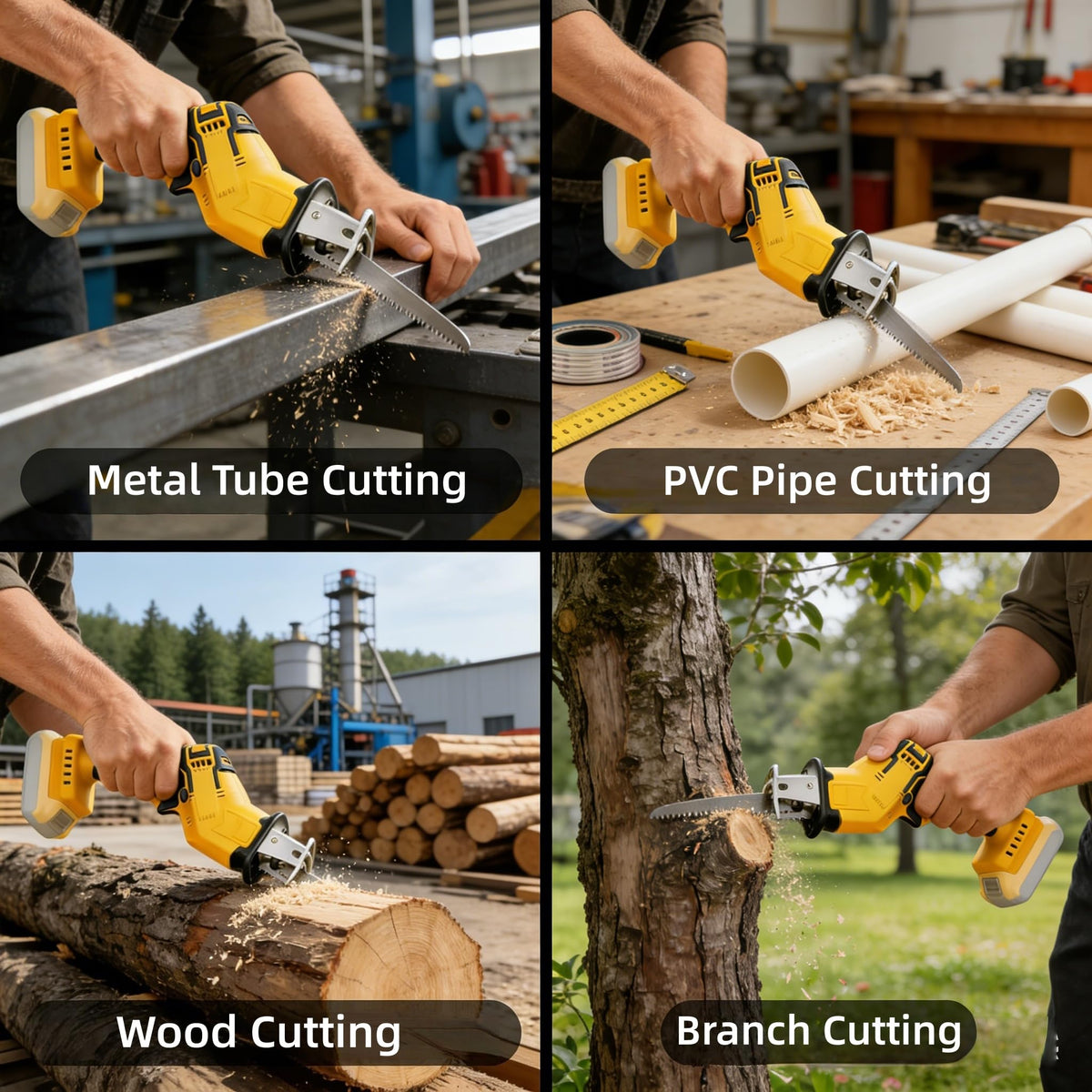 Cordless Reciprocating Saw 0-3500 SPM Variable Speed with 4 Blades Kit L67986