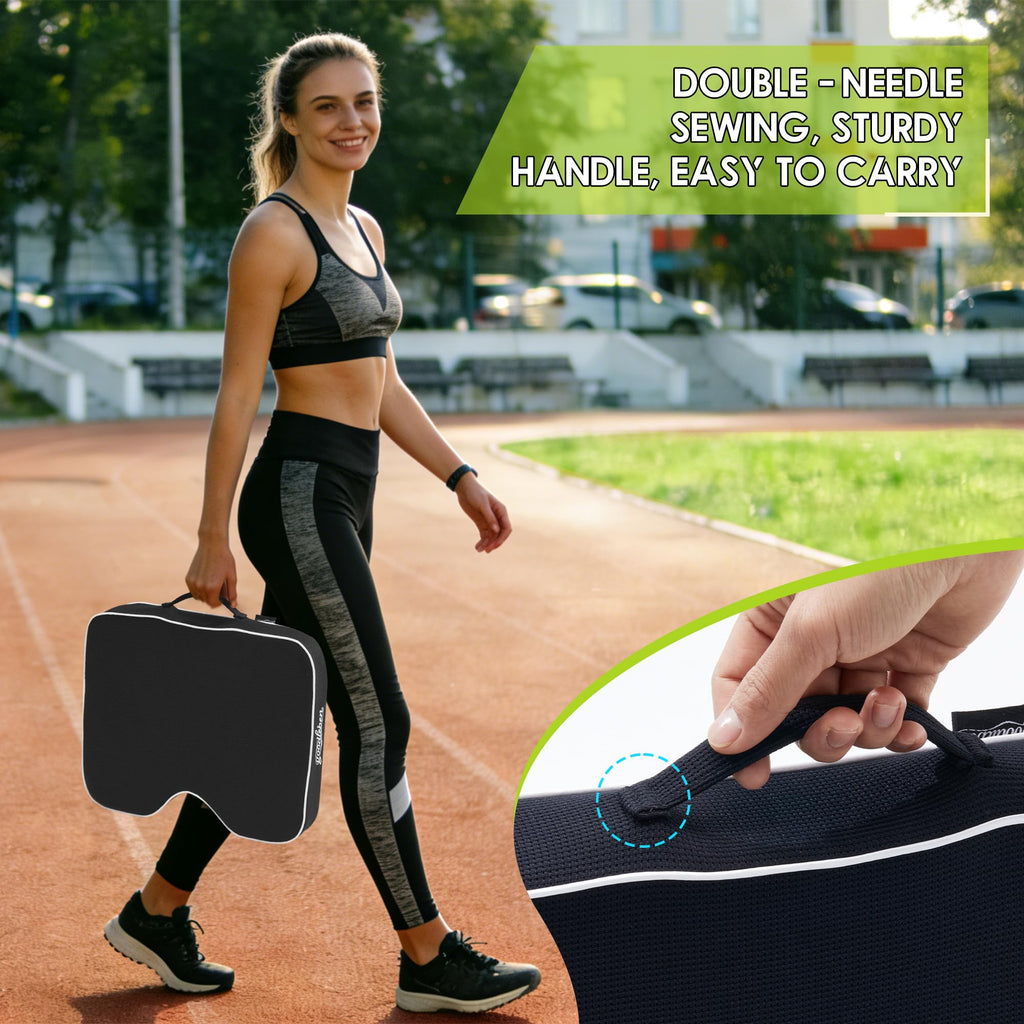 Dual-Layer Foam Breathable Waterproof Stadium Cushion I956