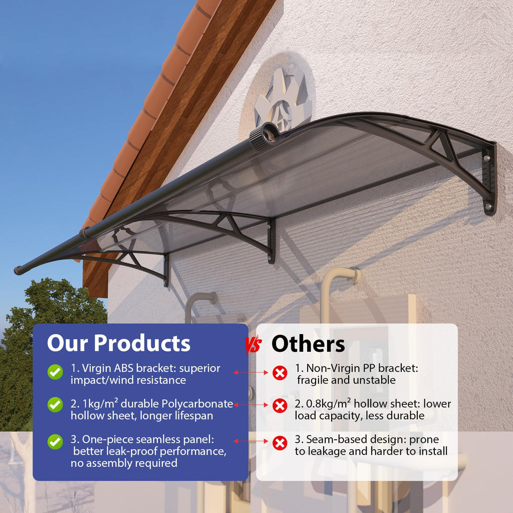 32" x 48" Window Door Awning Canopy with Drainage A470210