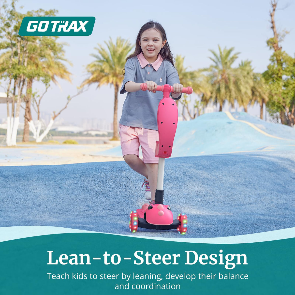 Foldable Kick Scooter with Seat W55948