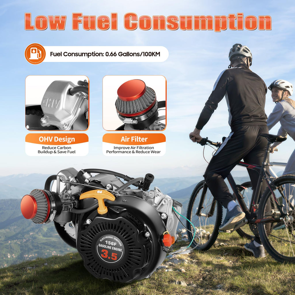 100CC 4 Stroke Bicycle Engine Kit with Chain Drive Y3284