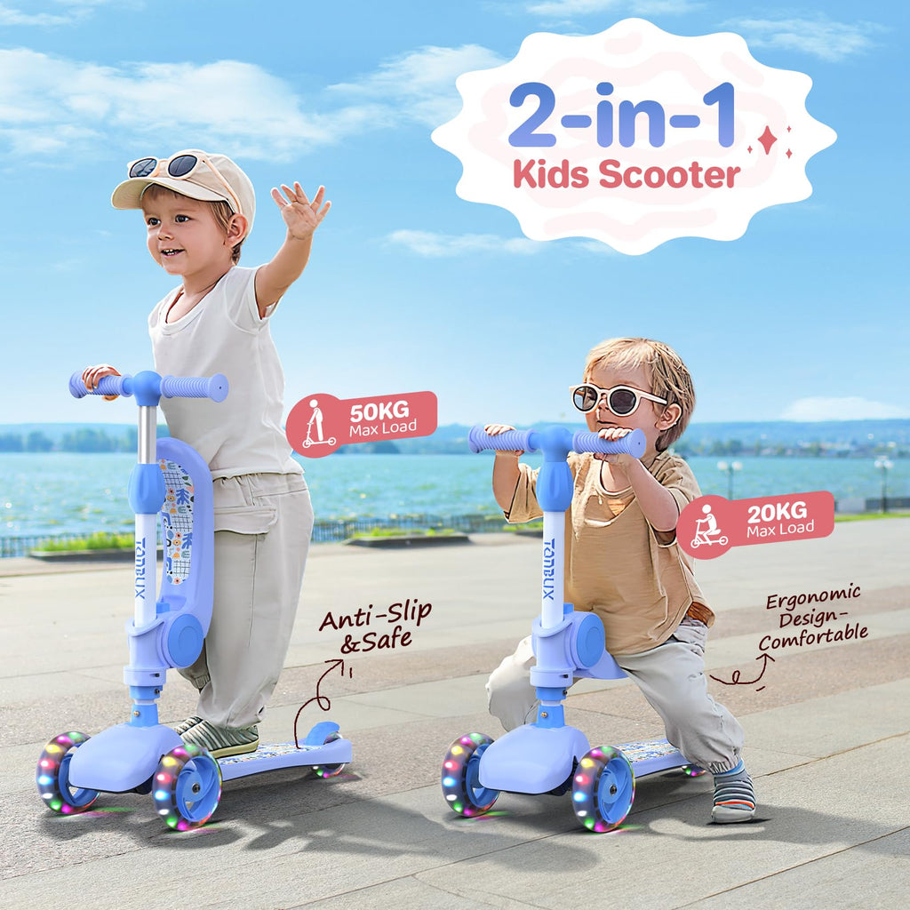 Kids 3 Wheels Scooter with Seat D304388